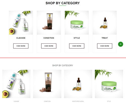 qemira shopify categories